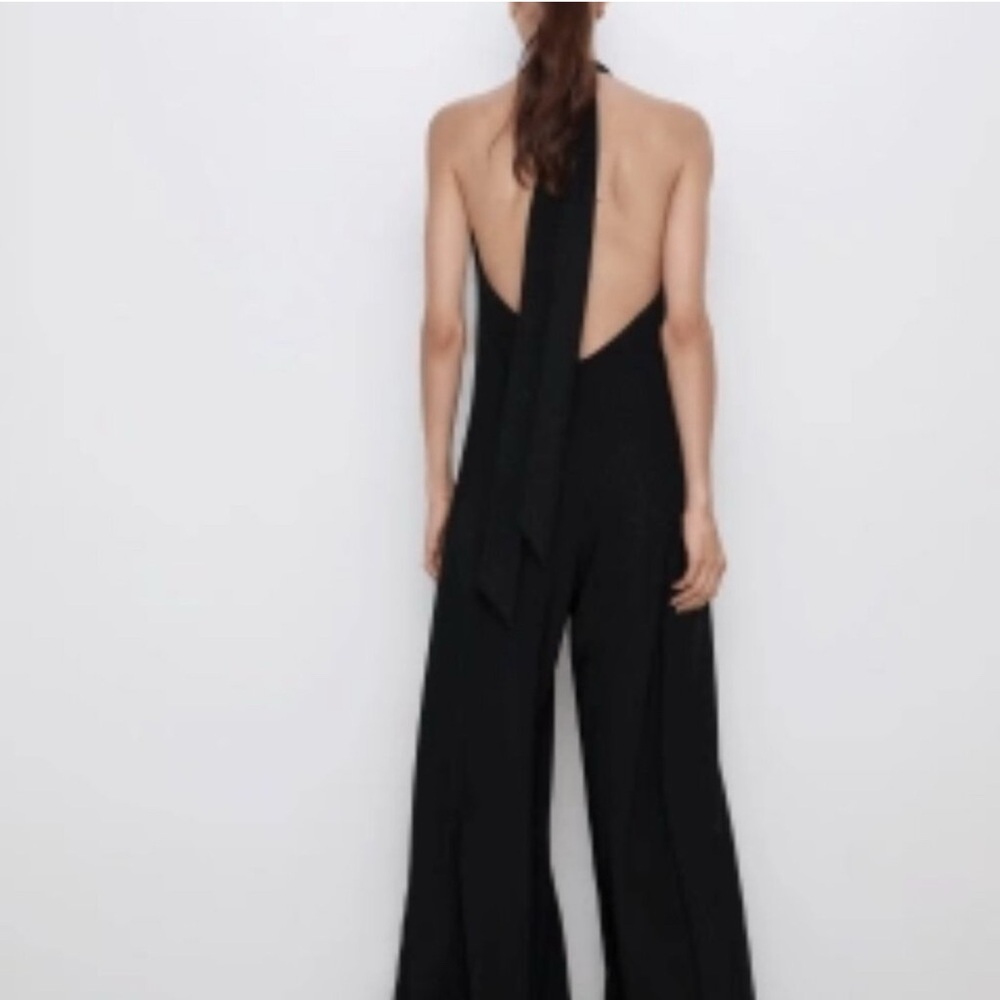 Elegant Black Halter Jumpsuit
